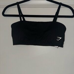 Gymshark Black Bandeau Sports Bra
